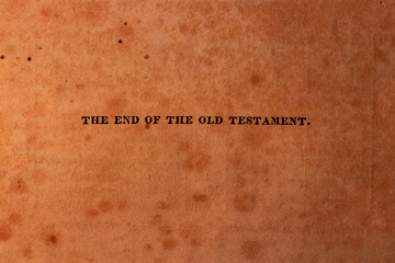 The End of the Old Testament