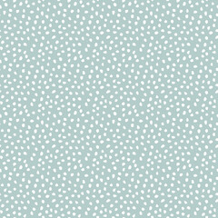 Seamless background with random elements. Abstract ornament. Dotted abstract blue and white pattern