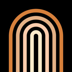 Obraz premium Line art. Geometric composition. Boho wall decor