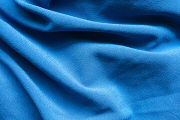 Fototapeta na wymiar Blue clothing fabric texture pattern background