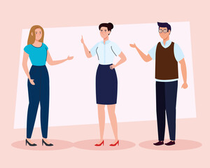 Naklejka premium group of teachers meeting, education concept vector illustration design