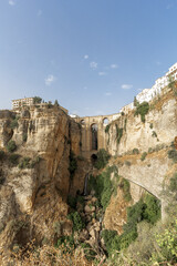 Fototapeta na wymiar Old Bridge of Ronda in Malaga