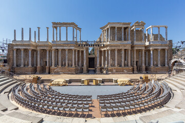 Obraz premium Historical ruins in Merida Spain