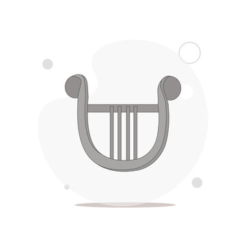 Barbitos vector flat illustration on white