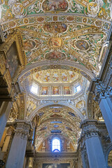 Fototapeta na wymiar Interior of basilica Santa Maria Maggiore,Bergamo,Italy