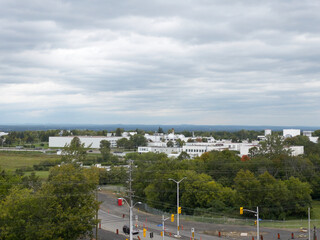 Obraz premium City view on a cloudy day