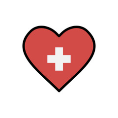 Obraz premium Heart, medicine, sign vector icon