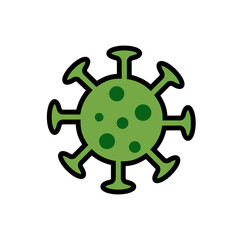 Fototapeta premium Virus, bacterium, infection vector icon