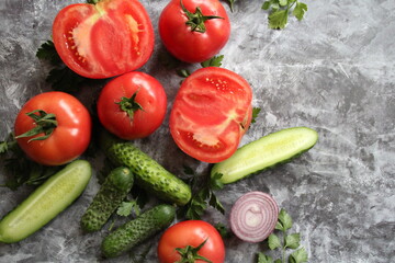 fresh vegetables on the table