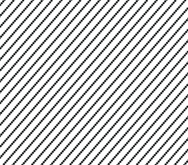 Vector seamless pattern. Vector dot line pattern.  Black polka dot pattern.  Diagonal dot  line pattern. 