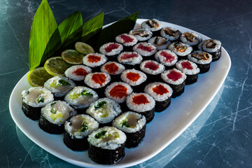 i love japanese sushi food, rolls