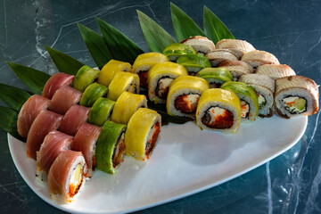 i love japanese sushi food, rolls