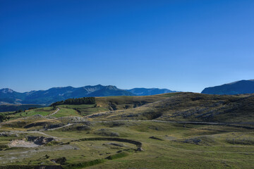 Fototapeta na wymiar HDR outdoor landscape photography of rocky mountain