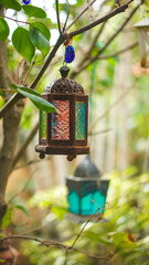 Lamps in the garden