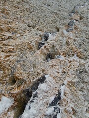 white chalk cliffs at rugen coast in gernany