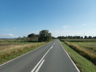 travel on the road in central europe
