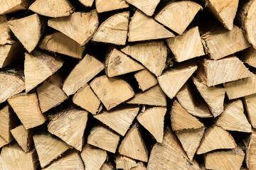 Abstract detail of a pile of burning wood