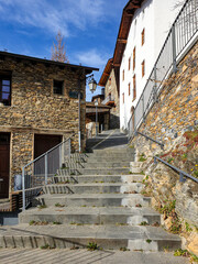 Fototapeta na wymiar Pal Village in Andorra Pyrenees Mountains.