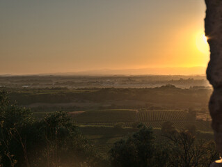 Vue du fort sur les vignes