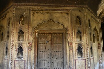 old wooden door