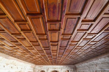 wooden roof of royal palace