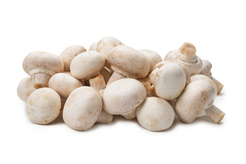 Champignon mushroom isolated on white background.