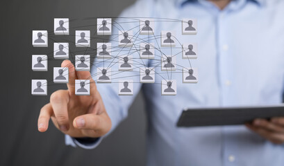 internet net and data digital concept teamwork.