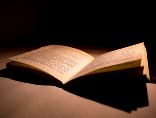 old book on dark