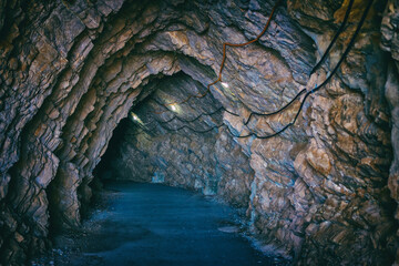 The road through the mountains.
