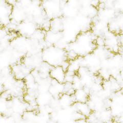White marble texture with natural gold pattern for background