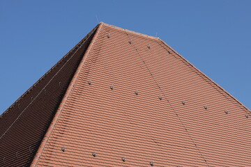 Fototapeta na wymiar detail von einem dach nach einer sanierung