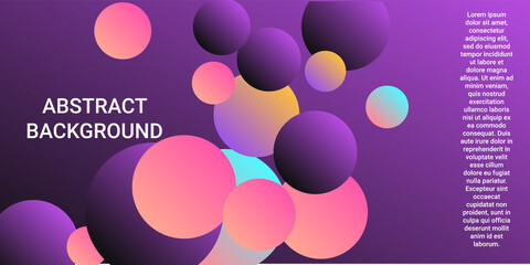 Trendy gradients of balls shapes.