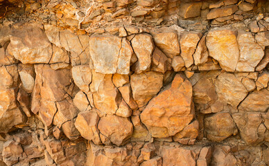 Fototapeta premium Textured rock surface. Close look.