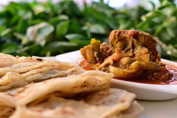 Porotta Chicken Curry Kerala