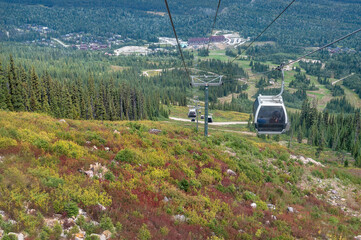Summer view from a gondola at Golden, British Columbia, Canada © jkgabbert