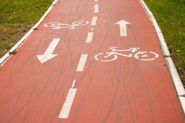 Bicycle sign means that it is only bicycles on a road in a special place