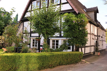 Historisches Fachwerkhaus in der Altstadt von Menden im Sauerland