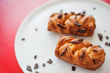 cake with chocolate