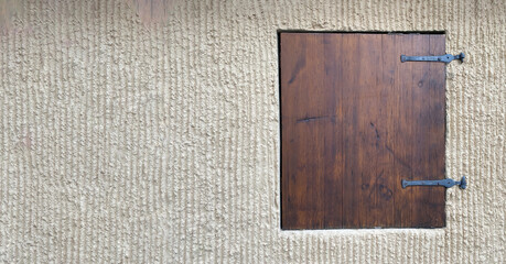 brown Window Shutter, closed