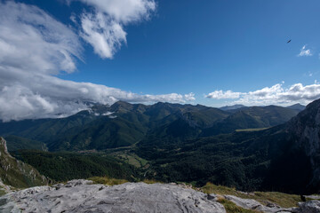 Fototapeta na wymiar Picos de Europa from Cantabria