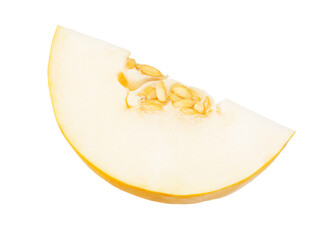 slices of melons isolated on a white background