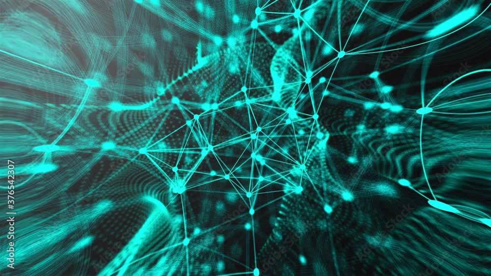 Poster abstract connection dots. technology background. network concept. 3d rendering