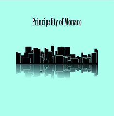Fototapeta premium Monaco skyline