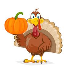 Happy Thanksgiving Day. Funny Turkey bird