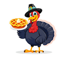 Happy Thanksgiving Day. Funny Turkey bird