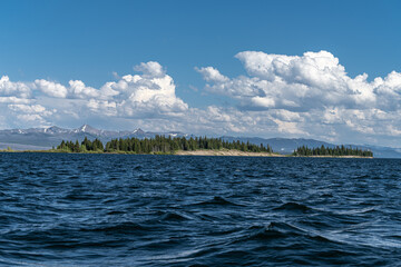 Stevenson Island in the Yellowstone Lake, Yellowstone National Park