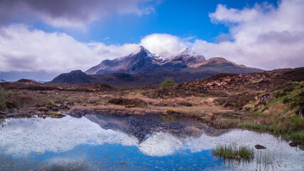 Reflection of The Cuillins, Isle of Skye.