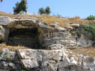 Place where Jesus Christ was laid after taken down from the cross, Israel.