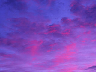 Pink clouds at sunrise