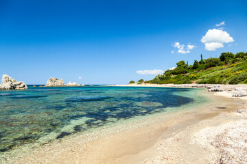Beach of Artolithia, in Preveza region, Epirus, Greece, Europe.